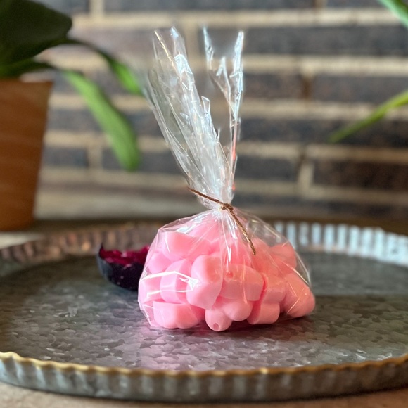 Valentine’s Day - Mini Heart Shaped Soaps in Cellophane Bag - Handmade PINK🩷 - Picture 3 of 3